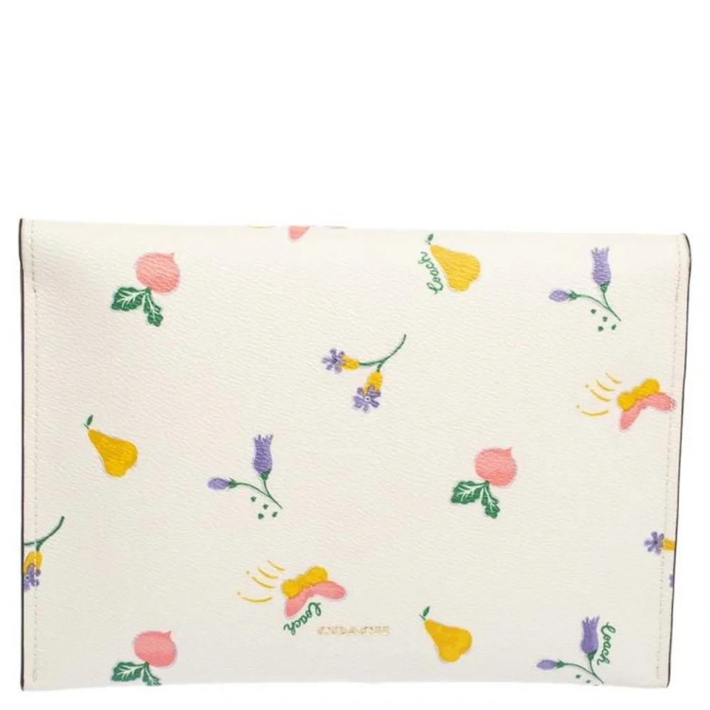 Coach Turnlock Pouch/Clutch in Garden Print